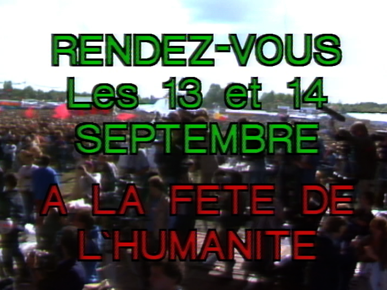 FÊTE DE L’HUMANITÉ 1986